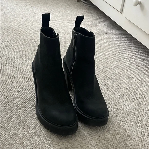 Dr. Martens Black Heeled Boots - Picture 2 of 2
